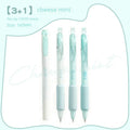 Four double-headed fluorescent pens with 05mm tips for student calligraphy practice