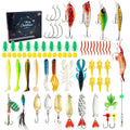 24-piece metal Christmas Mino Bog fishing lure set in blind box with various hook sizes