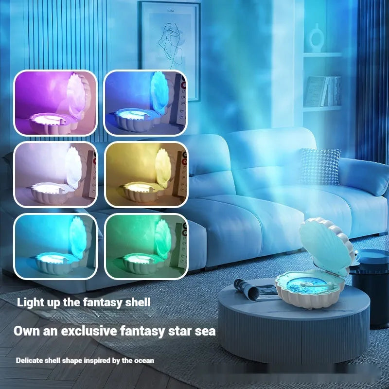 Retro vinyl record player shell lamp in blue colour with lithium battery power