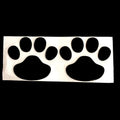 PVC car sticker with hand-shaped brush design and dog footprints pattern for bumper scratch protection
