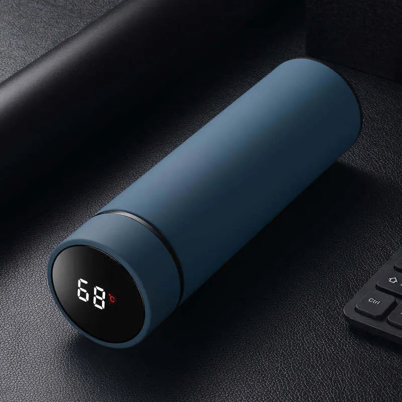 450ml stainless steel vacuum insulated water bottle with copper coating in black, red, gold, or blue