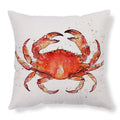 Sea turtle printed linen cushion cover 45x45cm with invisible zipper on sofa