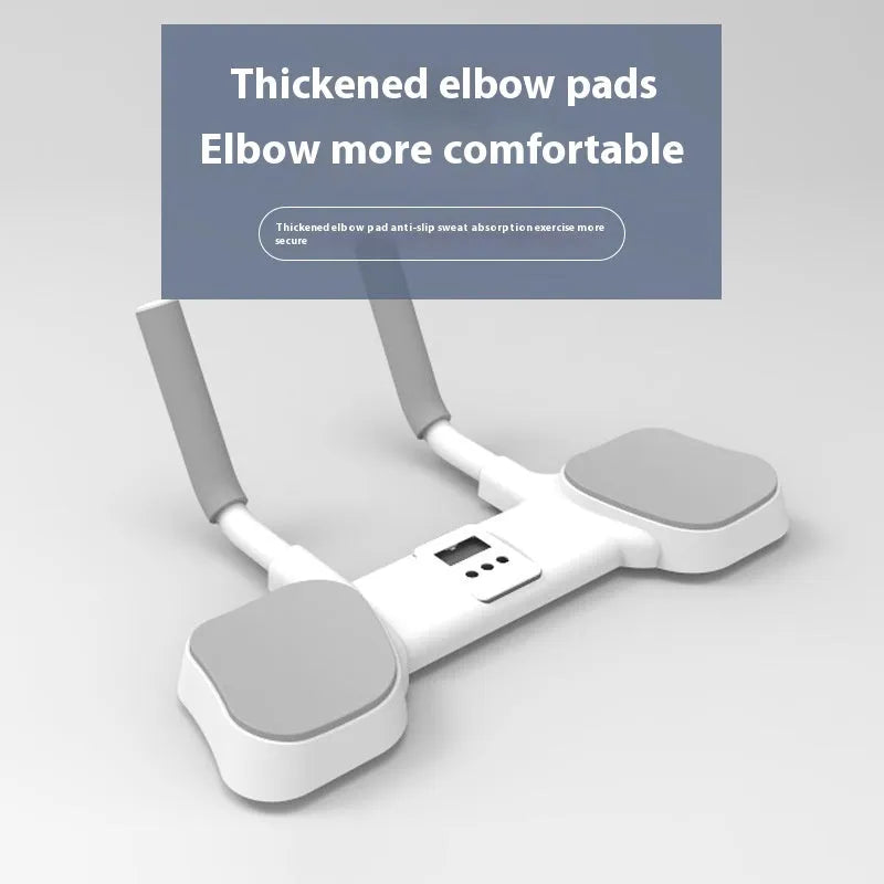White household flat support trainer with alloy aluminium frame on a wooden floor.