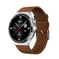 Black smartwatch with a silicone strap showing a heart rate reading on its 1.28-inch screen.