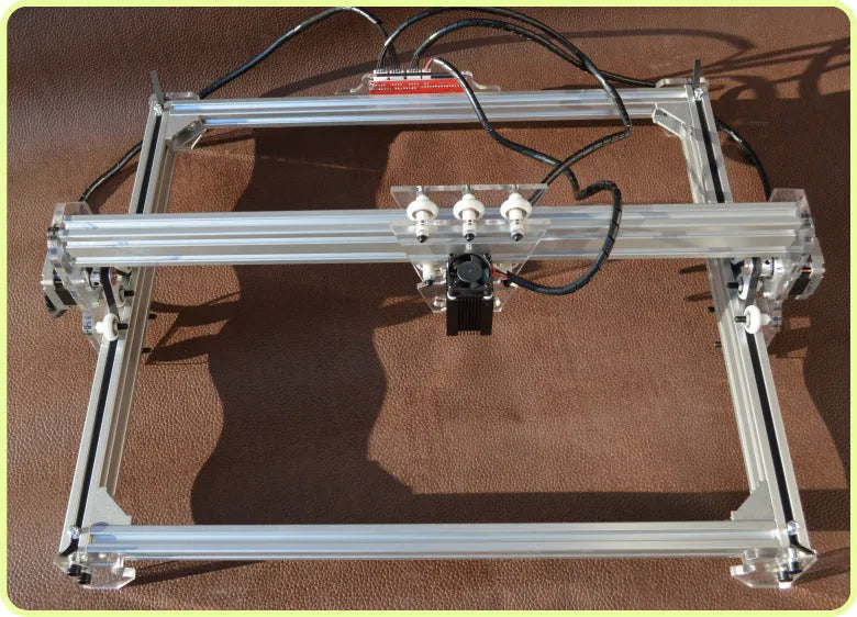 Miniature laser engraving machine with 3000mw laser module and 400x300mm bottom plate