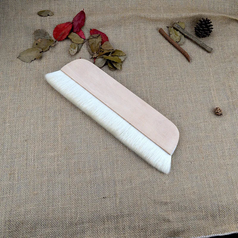 A wool brush for art mounting and shading, shown in picture colour, with size options from 8 to 14 inches.