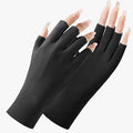 Women's ice silk sunscreen gloves with UPF50 protection in various colour options