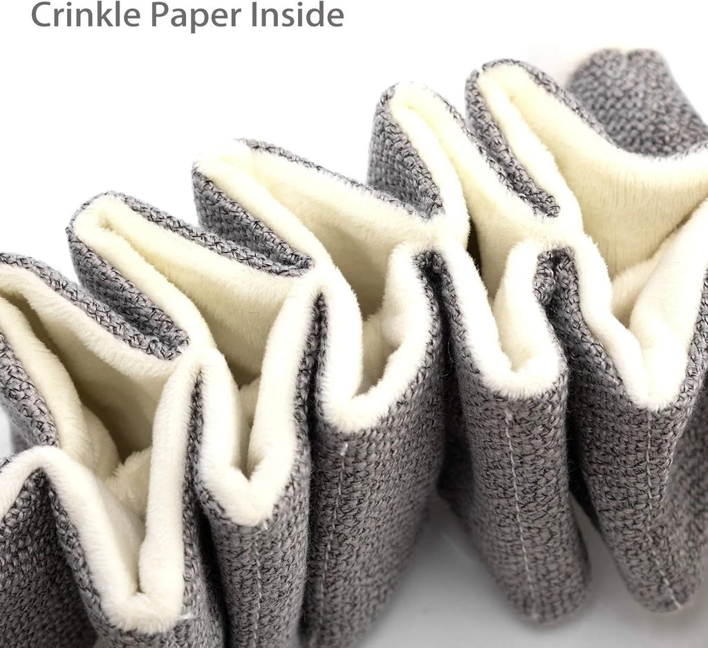 Gray Koala plush dog toy measuring 30cm long with crinkle paper inside.