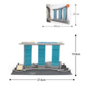 Wange building block street view children's toy set over 800 ABS plastic pieces in colour box