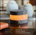 Small USB night lamp with volcanic rock top and warm light, modern simplicity style, 9cm x 7.5cm