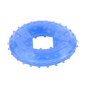 Freezable bone and circle shaped dog teething chew toy for cooling and dental care