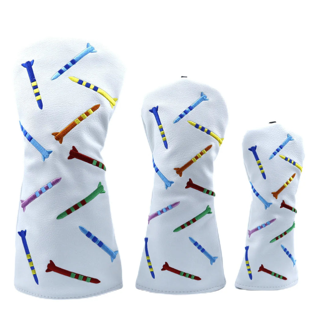 Set of golf wooden training poles in three different sizes for multi-sport use