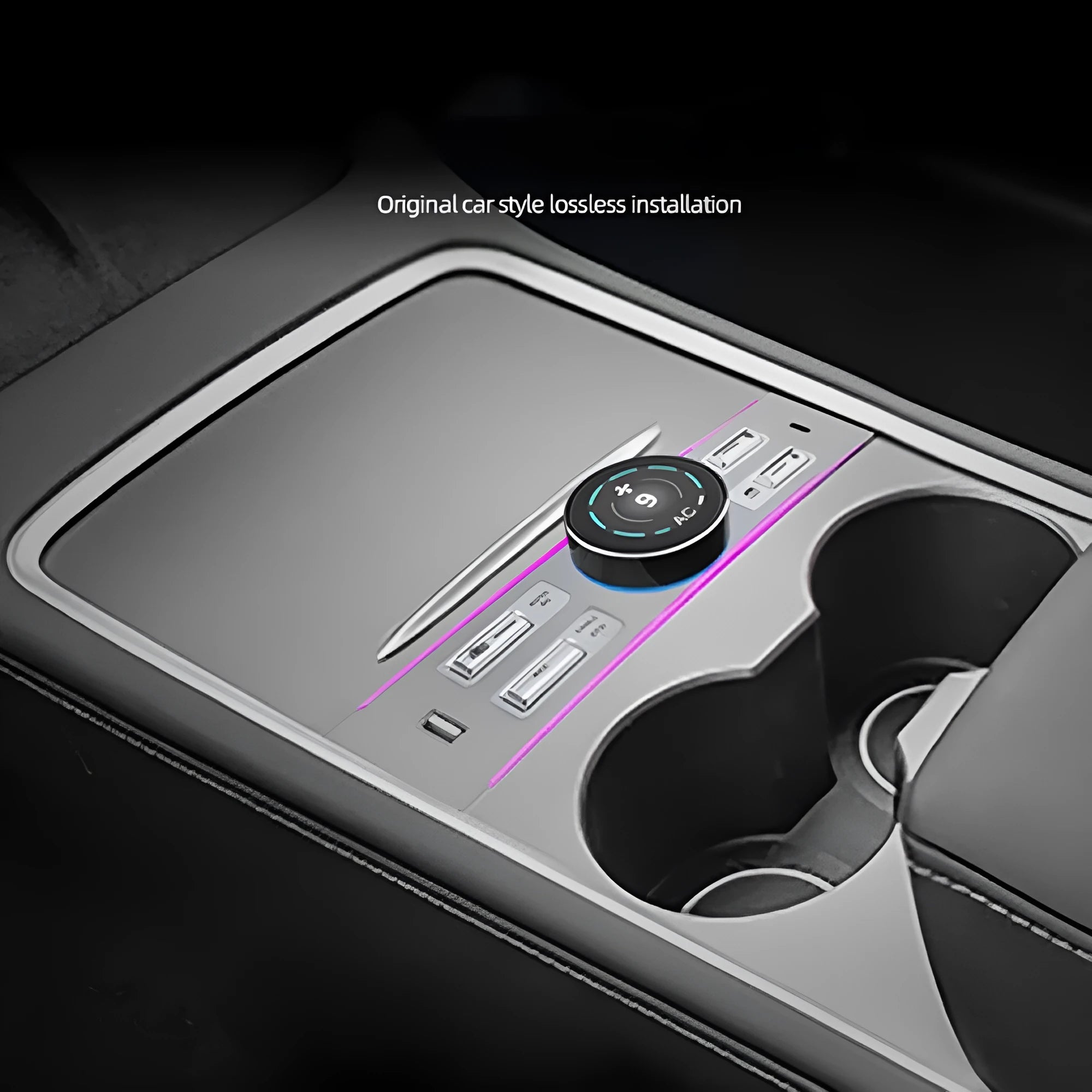 LCD intelligent control expansion dock for Tesla Model 3 and Model Y with 1.46 inch IPS screen
