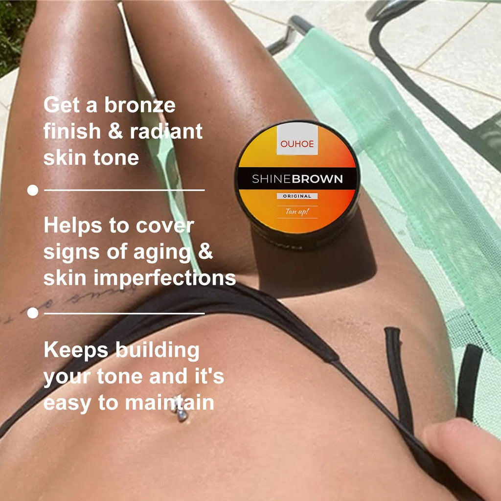 Intensive tanning luxe gel body tanning cream and aloe vera after sun repair set in 50g pots