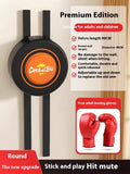 Boxing sandbag wall target in PU material, hanging on a wall, with round 40cm striking surface