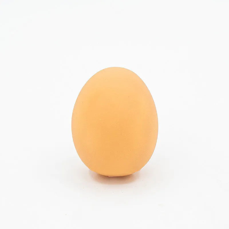 Simulation egg dog toy with sound for tooth cleaning made of non-toxic TPR material