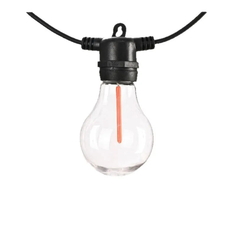 Outdoor waterproof string lights with 10 warm bulbs on 5 metre cord for garden and wedding decoration