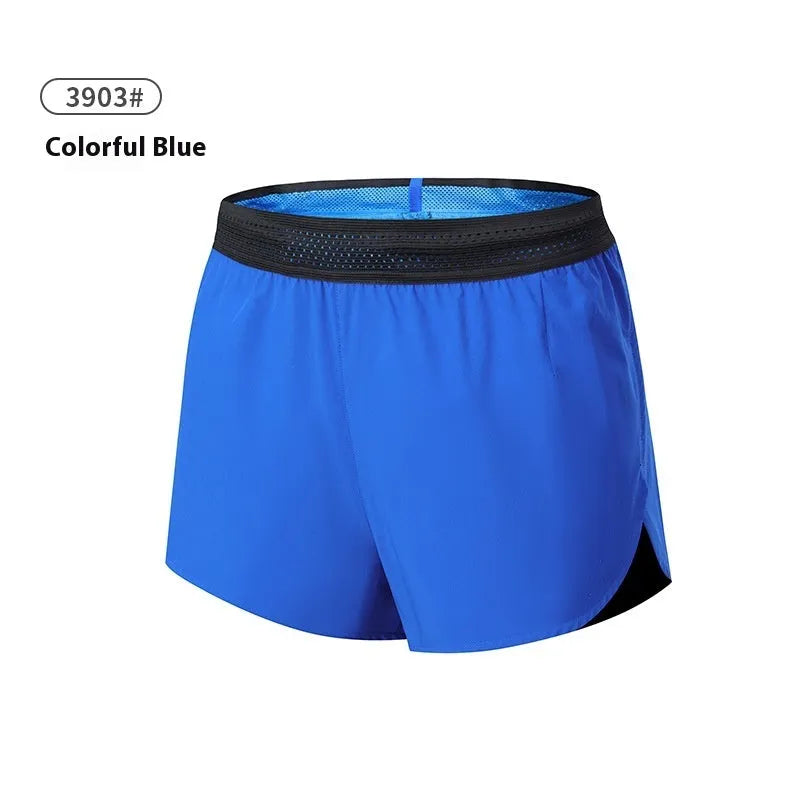 Men's solid colour polyester basketball shorts with a low-waist design on a neutral background.