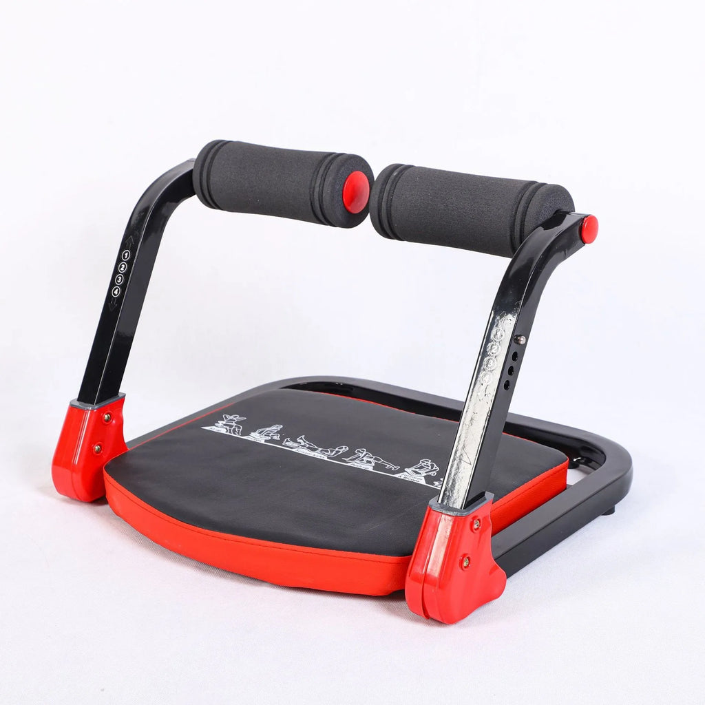 Household mini multifunctional abdominal exercise device in red or sky blue for home fitness