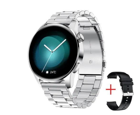 Music Player Bluetooth Call Heart Rate Detection Bracelet Waterproof Sports Watch with 1.28 inch display and zinc alloy shell