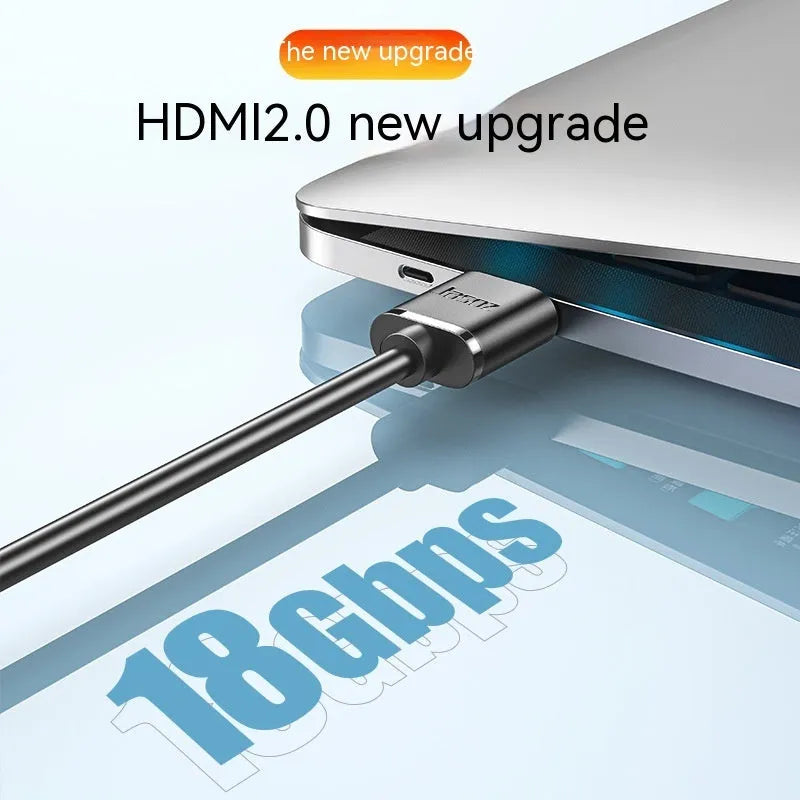 Gold plated HDMI video cable with oxygen free copper conductors in various lengths for computer and monitor