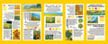 Paper sticker book pack of 20 landscape painting stickers 60x120mm with eight colour options
