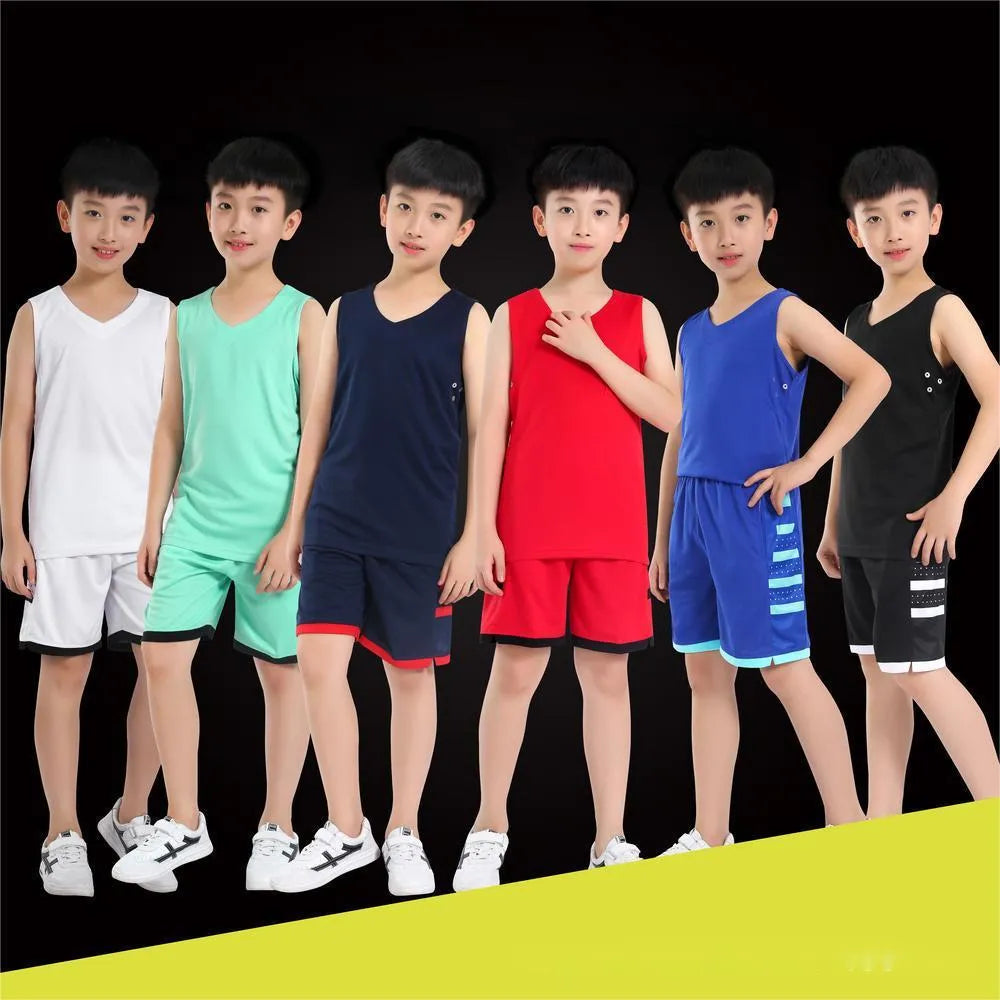 White and black polyester sports vest for campus basketball training and fitness activities