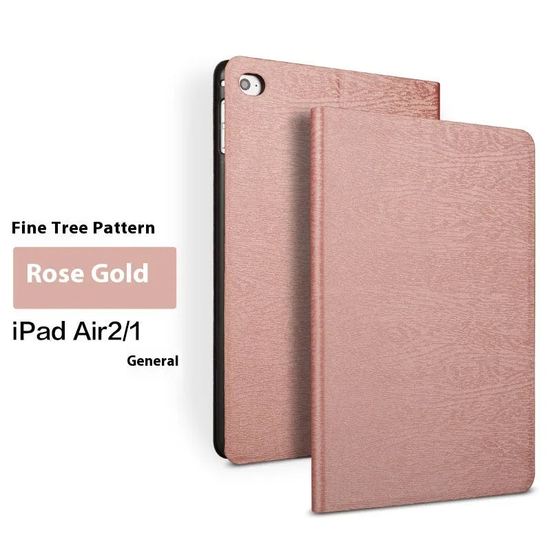 Sapphire blue imitation leather universal sleep bracket protective cover for iPad on a table