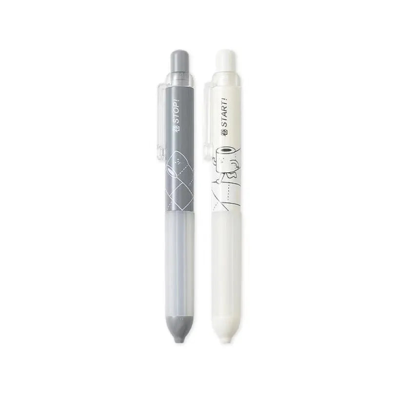 0.5mm automatic pencil with soft cloud grip in black and white colour options