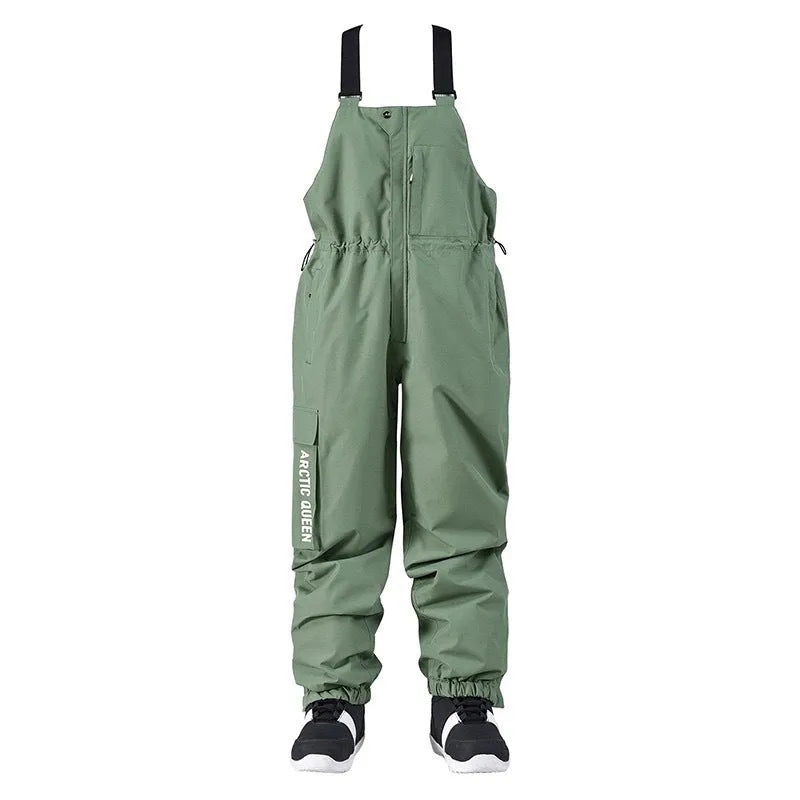 Outdoor ski suit for men and women in light gray, breathable waterproof polyester, sizes S-XXL