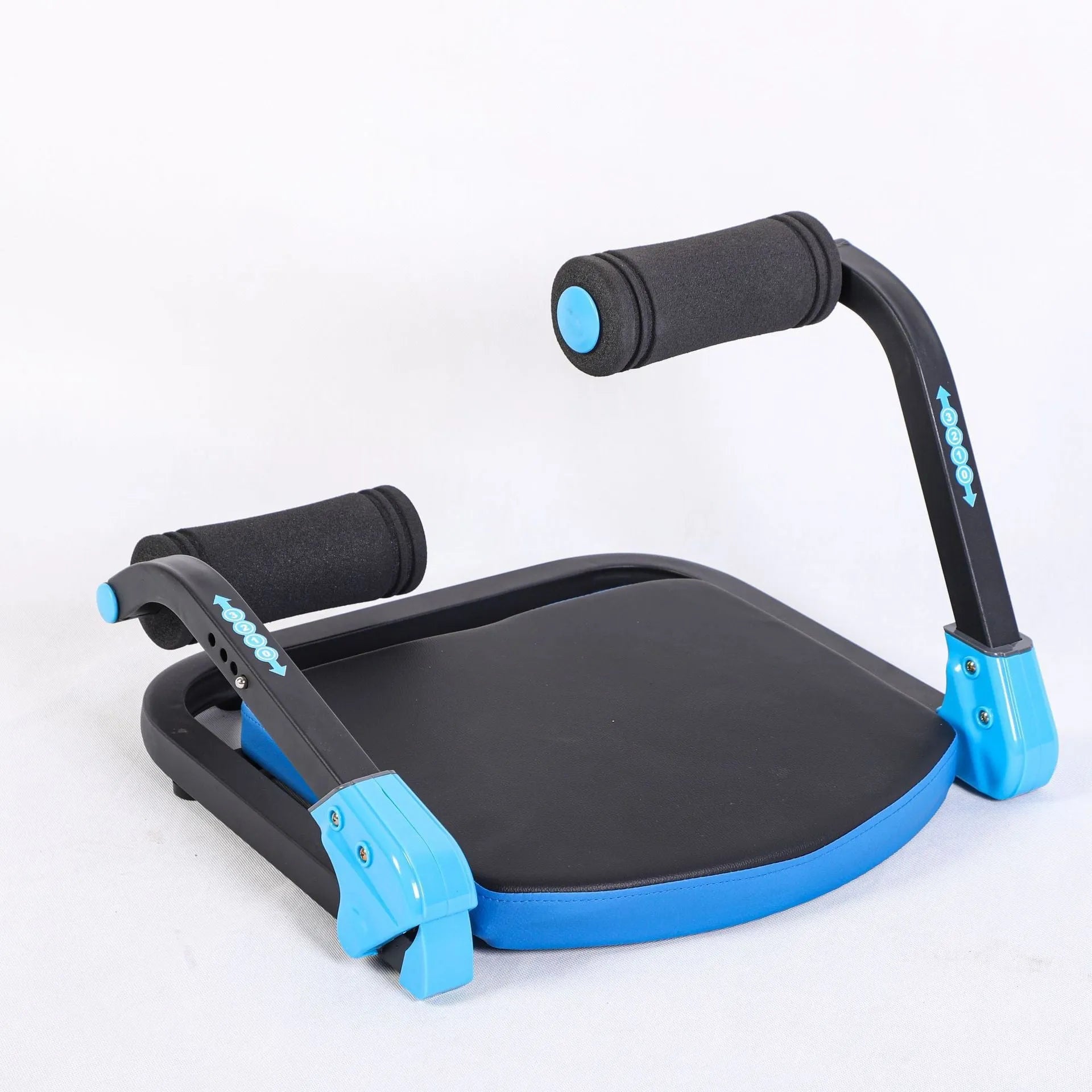 Household mini multifunctional abdominal exercise device in red or sky blue for home fitness