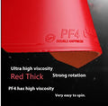 Fast Attack Sticky Classic-50 table tennis racket in red and black with anti-rubber surface.