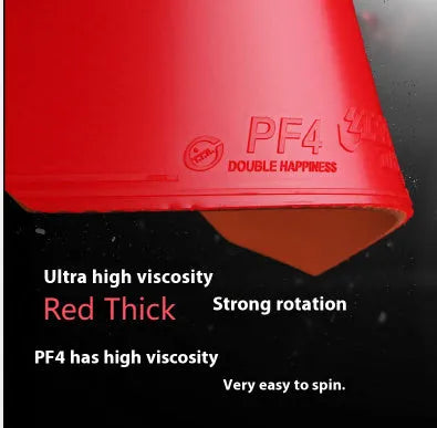 Fast Attack Sticky Classic-50 table tennis racket in red and black with anti-rubber surface.