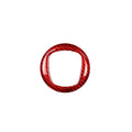 Real dry carbon fibre steering wheel decorative sticker frame in black and red colour options