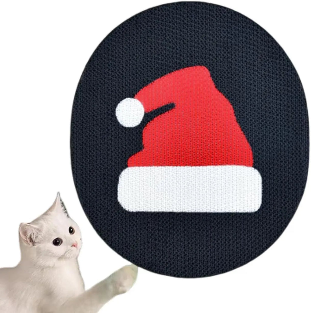 Wall mounted corrugated cardboard cat scratching pad with catnip measuring 35cm by 44cm