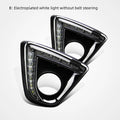 Pair of LED daytime running lights for Mazda CX-5 with electroplated housing.
