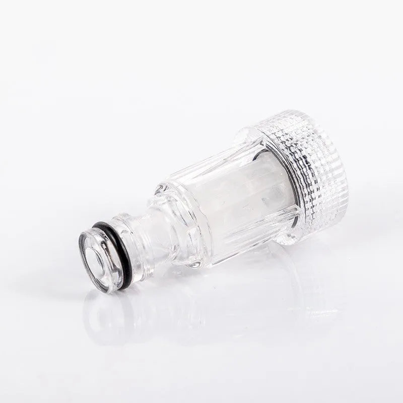 Transparent plastic water inlet joint for Karcher K2 to K7 series pressure washers