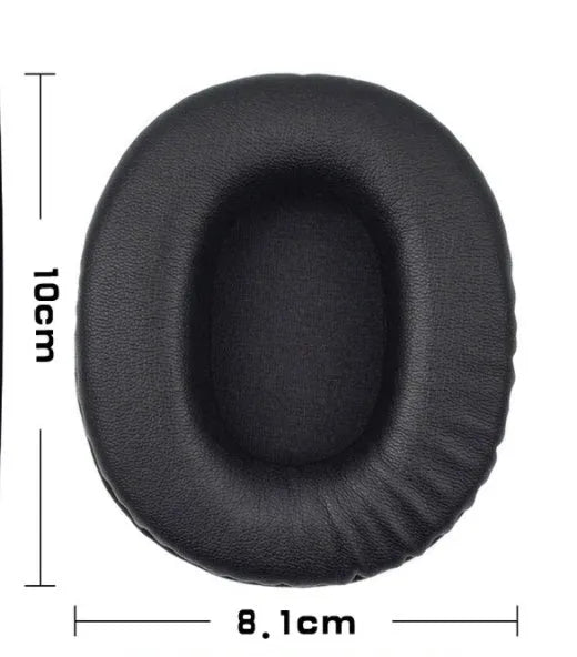 Black soft PU leather headphone covers for Sony MDR-1R headphones with soft inner padding
