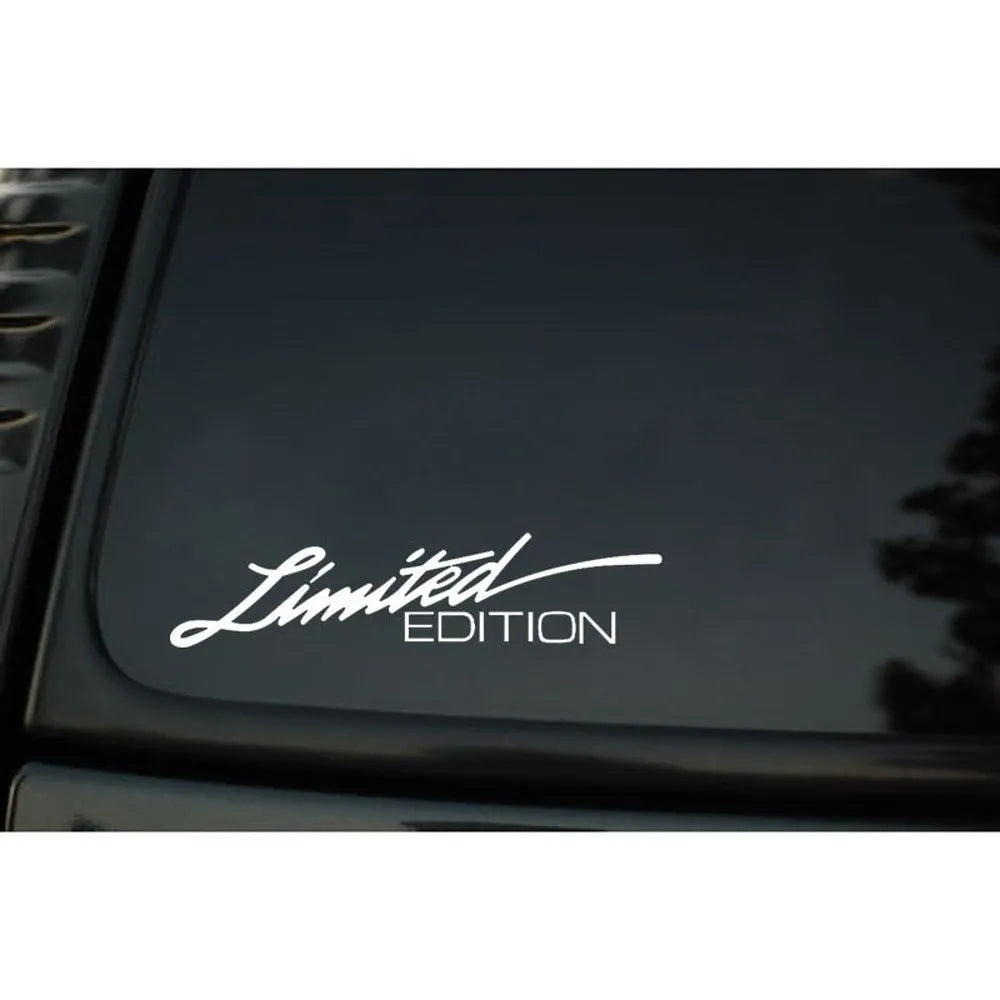 Reflective plastic bumper sticker with British design, measuring 16cm by 3.8cm.