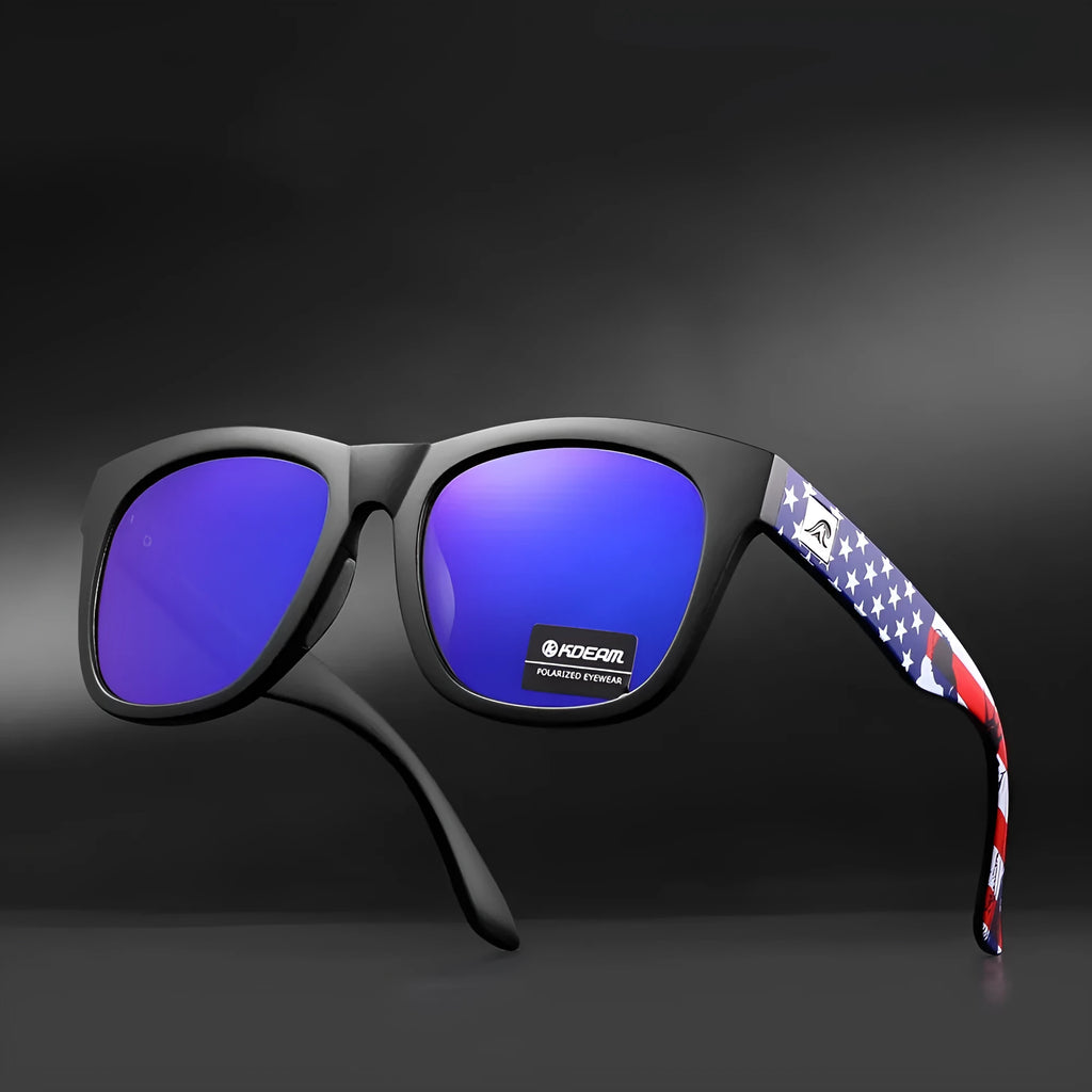 Thickened polarised sunglasses with TAC lens and PC frame for UV protection outdoor use