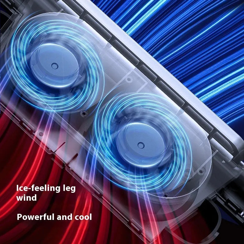 USB plug-in car seat fan with brushless motor and three-speed button control