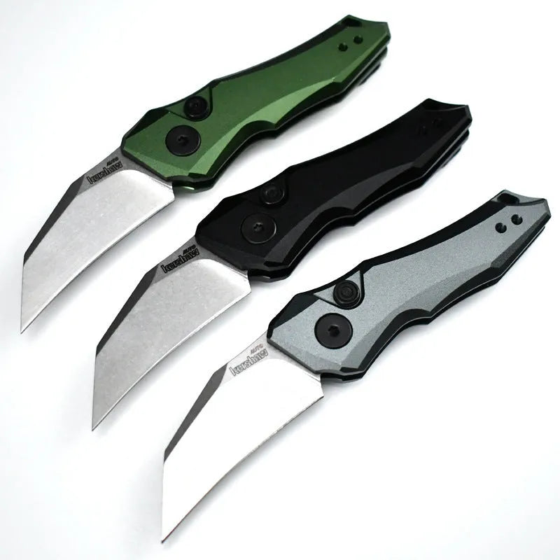 Outdoor folding mini knife with metal blade, 150mm length, in Black colour option