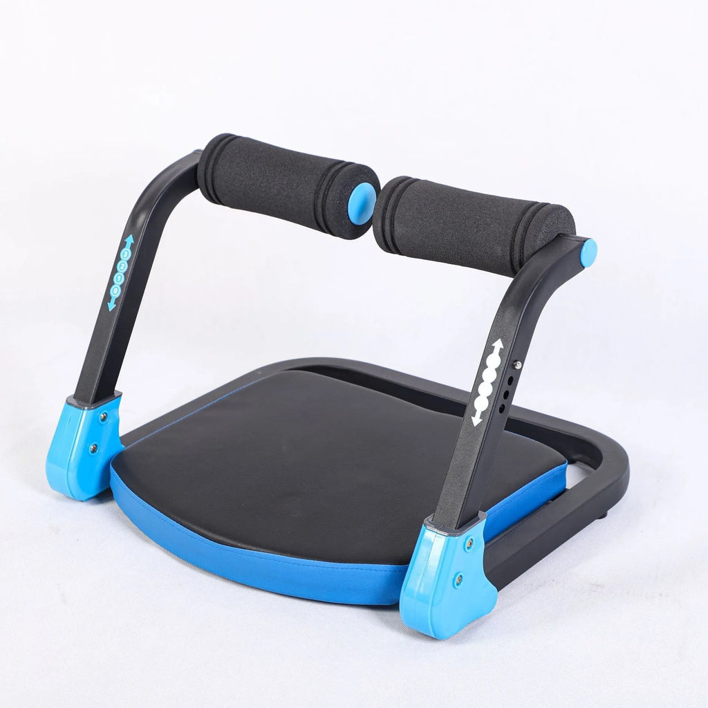 Household mini multifunctional abdominal exercise device in red or sky blue for home fitness