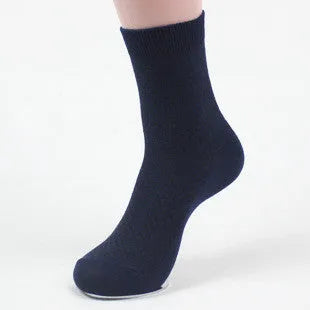 Men's bamboo fibre business socks with small square pattern in black, navy, grey and silver colour options