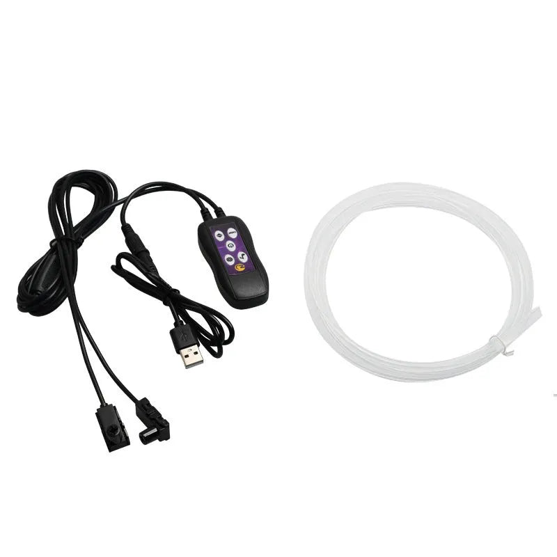 Car LED atmosphere lamp USB colour changing dashboard decorative neon light PVC strip
