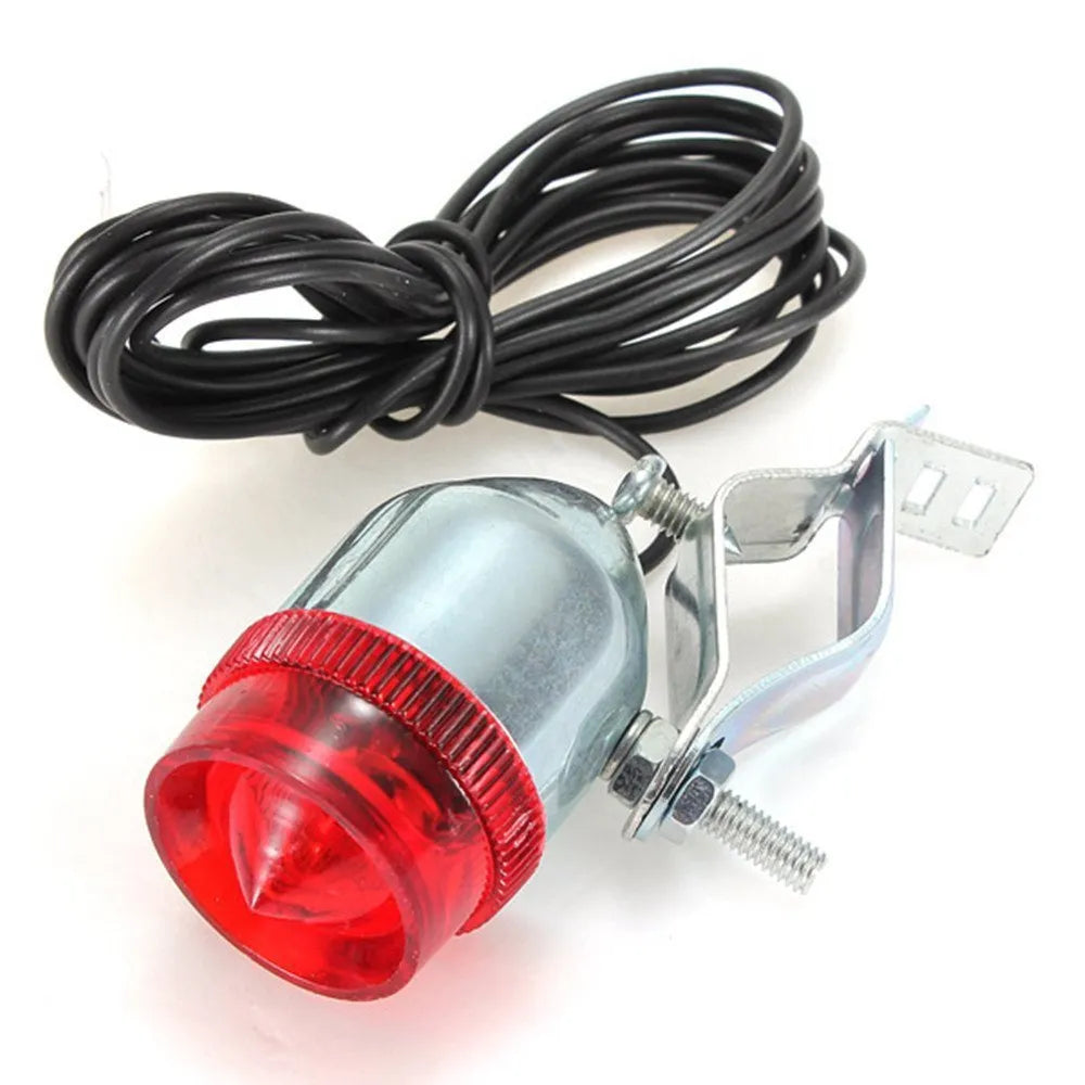 Silver bicycle generator light modification kit with dynamo-powered 12V and 6V voltage suits