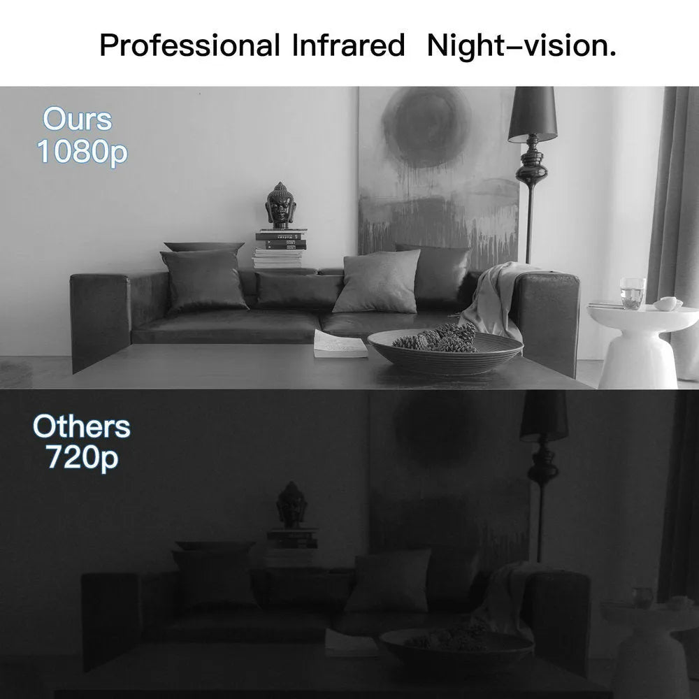 Black 1080p HD DV home camera with 90-degree rotation capability and night vision