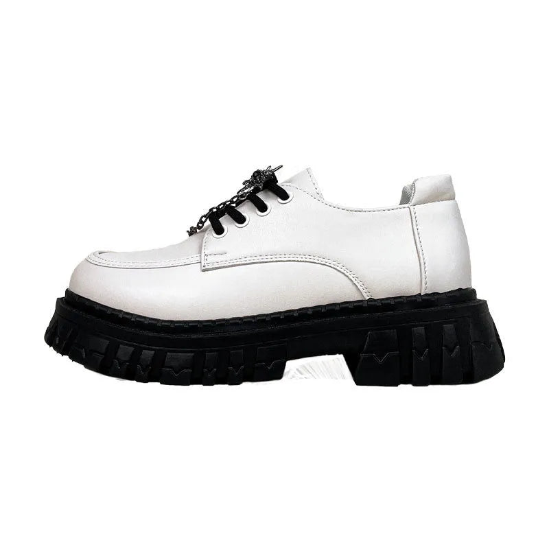 Women's preppy style loafers in Duke Asterism colour with cross shoulder strap and round toe