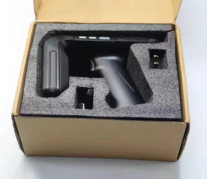 SLP-05 handheld Android UHF RFID reader scanner for warehouse logistics inventory management.