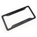 Aluminium alloy stainless steel licence plate frame in black, light grey, and sandblasted silver options